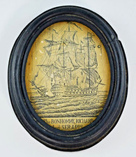 VINTAGE FAUX SCRIMSHAW RESIN