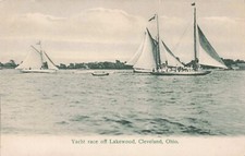 Cleveland, Ohio Postcard Yacht