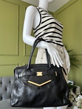 Modalu Black Leather Shoulder Handbag