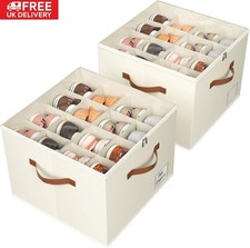 2pc Foldable Shoe Storage Box