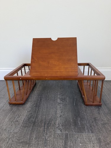 Vtg wooden bed - tray, desk