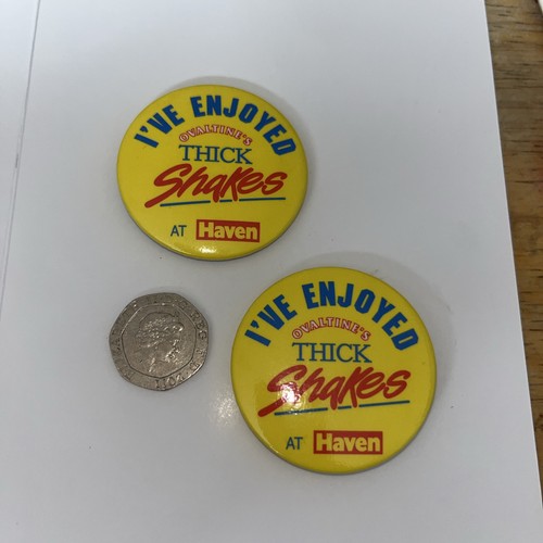 Vintage haven pin badges - 2, x