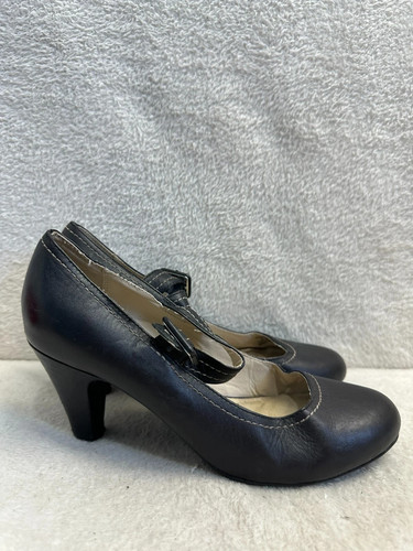 Clarks black leather high - black,