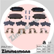 REAR BRAKE PAD SET DISC BRAKE