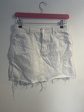 Women’s White Mini Denim