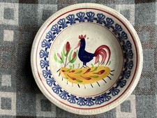 Antique Llanelly cockerel bowl