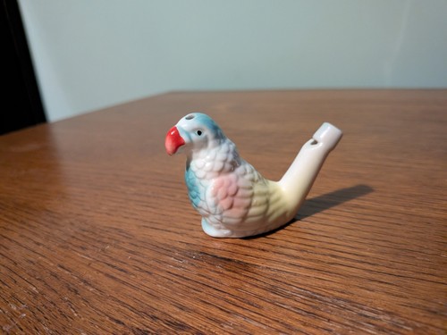 Vintage parrot water whistle - vintage,