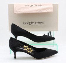 SERGIO ROSSI WOMENS HEEL GOLD