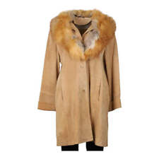Poggiani Mirella Afghan Coat - 2XL Beige Suede