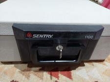 SENTRY 1100 Fire Resistant Strong Box Portable / Security Chest / Safe   & Key