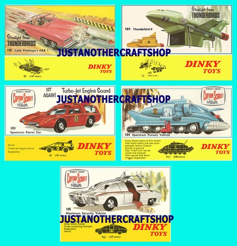 Dinky captain scarlet set 5 - dinky,