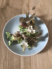 Vintage Main Aisle Collection hand made Display Bird Plate ornament