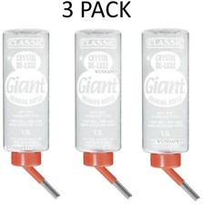 CLASSIC GIANT 1.1 LTR DRINKING WATER BOTTLE SMALL ANIMAL RABBIT GUINEA PIG HUTCH