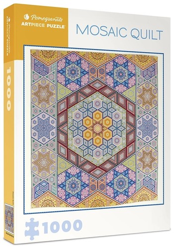Pomegranate mosaic quilt 1000 - pomegranate,