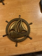 Vintage Brass Wall Coat / Key
