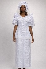 African Butterfly Lace Skirt