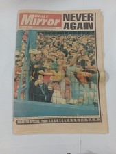 HILLSBOROUGH DISASTER NEWSPAPER DAILY MIRROR - MONDAY APRIL 17TH 1989 Fc21#42