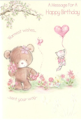 Cute birthday card for - cute,