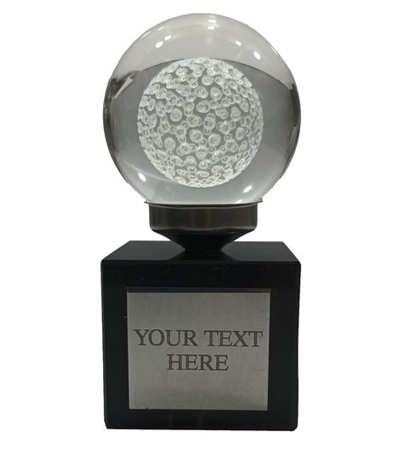 Personalised crystal golf - golf, ball