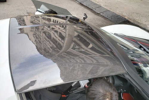 Real glossy carbon - glossy, fiber