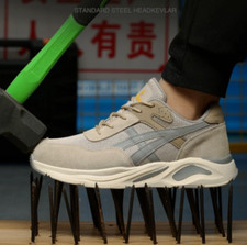 Men Women Lightweight Safety Shoes Steel Toe Cap Work Trainers Hiking Boots Size