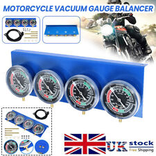 Motorcycle Motorbike Carb Carburettor Vacuum Balancer Gauge 4 Cylinder Tool Kit
