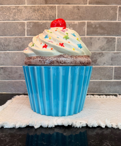 Retro giant ceramic cupcake - giant,
