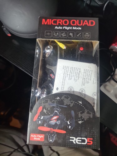 Red micro quad drone x2 - red, 5