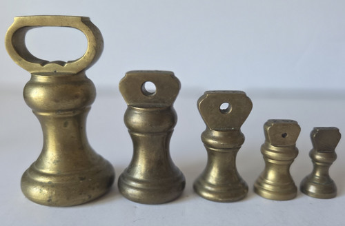 Brass bell weights - brass, of