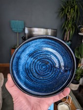 Stoneware Plate Blue 16cm