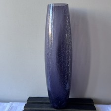Dunelm purple crackle glass - purple,