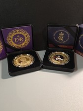 Queen Elizabeth II Memorial & King Charles III Coronation Commemorative Coins.