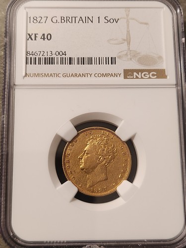1827 george gold sovereign - 1827,