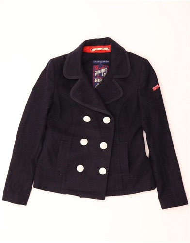 Superdry womens pea coat 14 - womens,