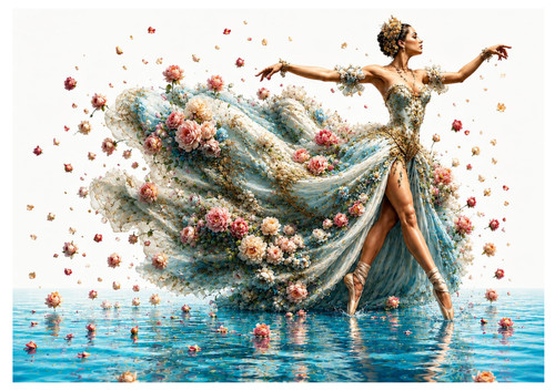 Vintage ballet dancer - dancer, on