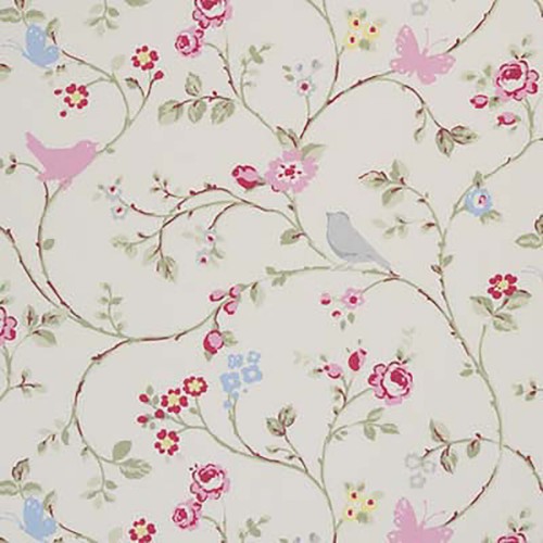 Bird trail grey cotton - bird,