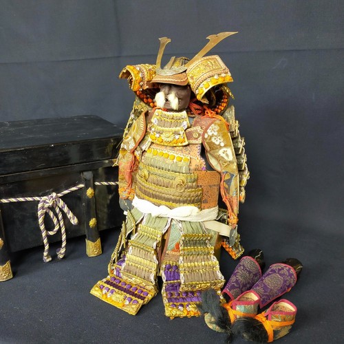 Antique samurai warrior doll - warrior,