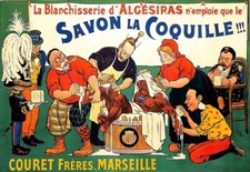 Savon la Coquille 1906 French soap  Poster Print