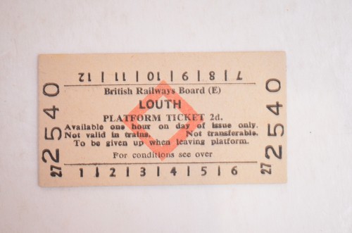 Railway platform ticket - railway, brb