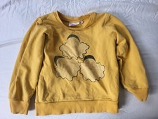 Mini Rodini Yellow Jumper Age 4 Organic Cotton Mustard Yellow