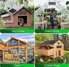 30W Dual Solar Fan for Outside