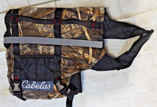 Cabelas hunting camouflage Dog Coat floatation vest Size Large
