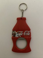 Vintage Coca Cola Bottle Opener Keyring Keychain - David Beckham - Preowned