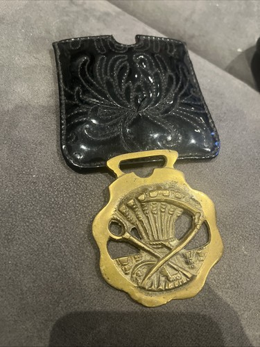 Vintage english horse brass - vintage,