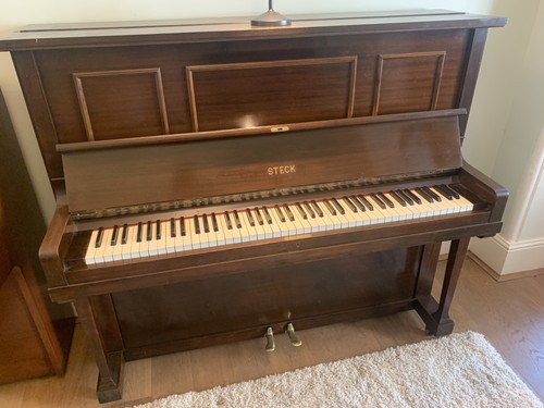 Steck upright piano - steck, in