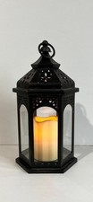 Large Moroccan Lantern & LED Candle