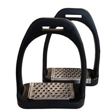 Horse Riding Stirrups Stainless Steel with Pads equestrian stable