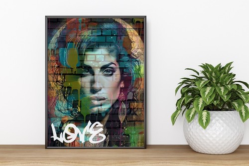 Amy winehouse graffiti - amy, a4