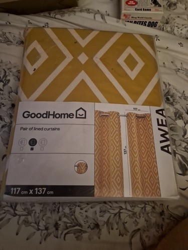 Pair gold yellow geo pattern - yellow,