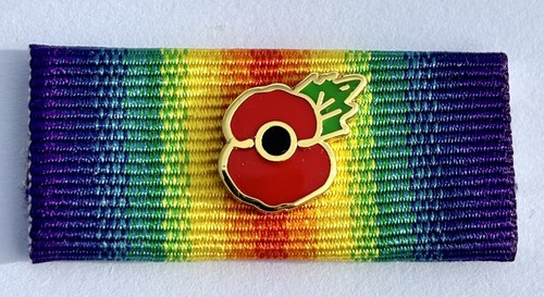 Poppy badge ww1 victory medal - badge,